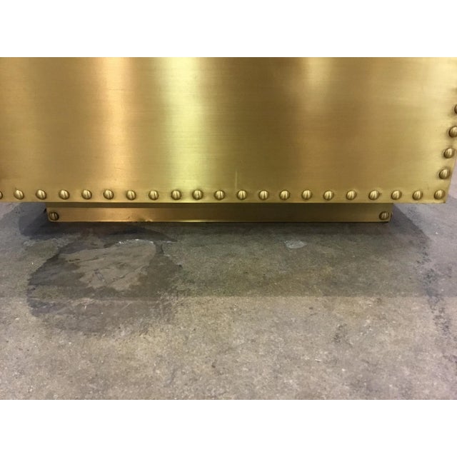 Modern Brass Cube Bunch Table For Sale - Image 4 of 5