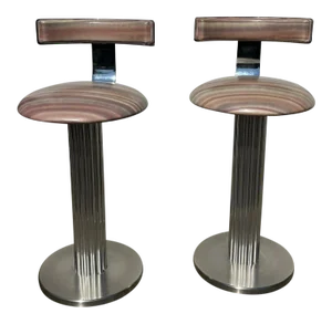 Postmodern Design for Leisure Counter Stools - a Pair