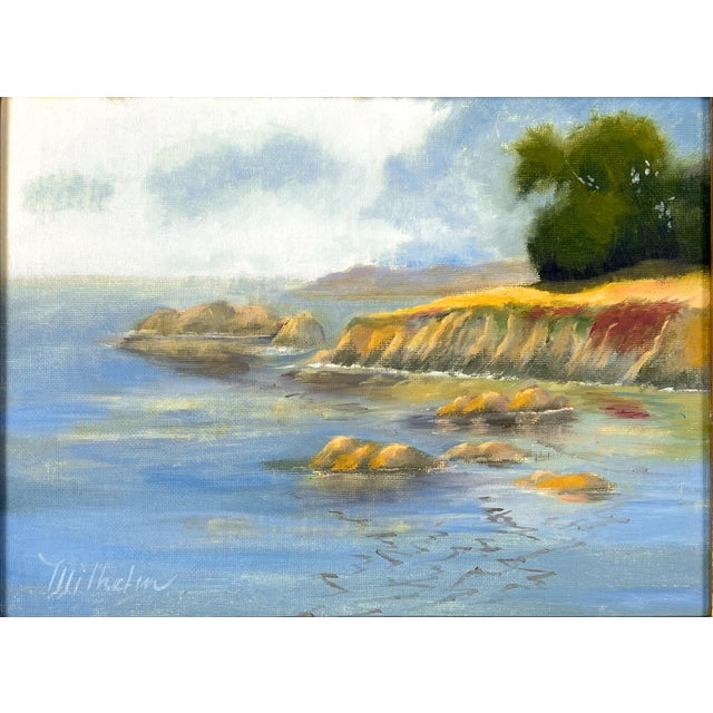 California Coastline by Gail Wilhelm Serene seascape painting of the California coastline by Novato artist Gail Wilhelm...