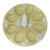 Vintage Yellow White Floral Bunny Rabbit Deviled Egg Plate For Sale
