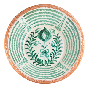 Large Spanish Fajalauza Ceramic Bowl from Lebrillo