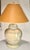 Metal Mid-Twentieth Century Creme and White Ceramic Table Lamp For Sale - Image 7 of 12
