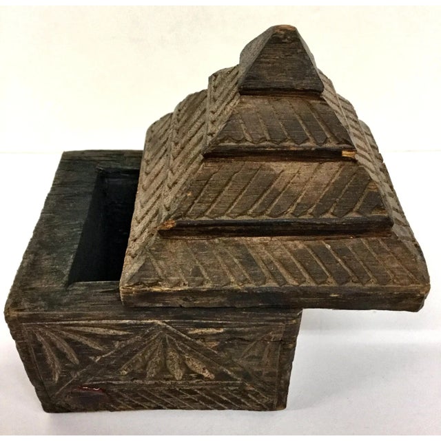 This box is from Indonesia primitive people. They used these boxes hundreds of years ago to hide their precious...