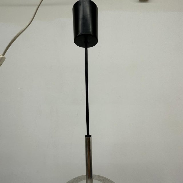Mid-Century Glass Suspension Lamp from Doria Leuchten, 1970s For Sale - Image 16 of 17