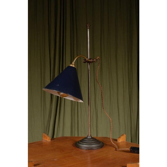 Antique French Adjustable Rise and Fall Desk Lamp, 1910 For Sale - Image 3 of 7