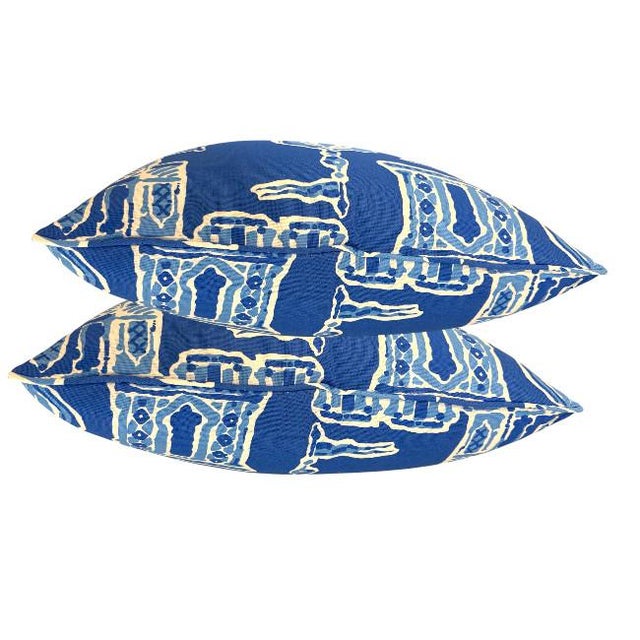 Dana Gibson Pair of 22'' Dana Gibson by Stroheim Pillows For Sale - Image 4 of 6