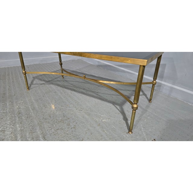 French Brass Coffee Table from Jansen Maison, 1930 For Sale - Image 4 of 8