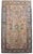 Distressed Turkish Rug Hand Knotted Vintage Oushak Area Rug - 4′ × 6′10″ For Sale