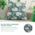 Bottle Green Fabdivine Handmade Block Print Thick Cotton White Throw Pillow Covers 22x22inches-Mushak Raaj Design For Sale - Image 8 of 9