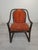 Vintage Upholstered Rattan Armchair For Sale - Image 3 of 18