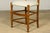 Set of 10 Late 19th Century French Provincial Walnut Dining Chairs in Green Ticking Stripe For Sale - Image 14 of 18