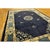 Navy Blue 1900s Blue Classic Greek Key Swastika Anitque Chinese Peking Wool Room Size Rug For Sale - Image 8 of 10