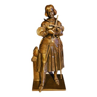 Marie d'Orléans, St Joan of Arc, 1800s, Bronze For Sale