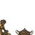 Garniture Clock with Urns, Set of 3 For Sale - Image 4 of 6