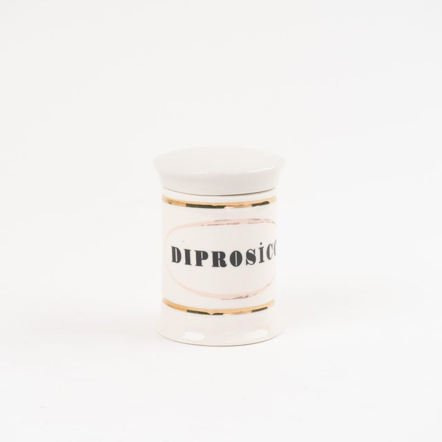 Antique-Style Small Ceramic Apothecary Jars - Set of 8 For Sale - Image 11 of 12