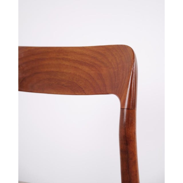Model 75 Dining Chairs in Teak by N.O. Møller, 1960s, Set of 6 For Sale - Image 9 of 12