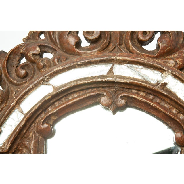 Pair of Early 1900s Antique Italian Giltwood Mirrors For Sale - Image 4 of 15