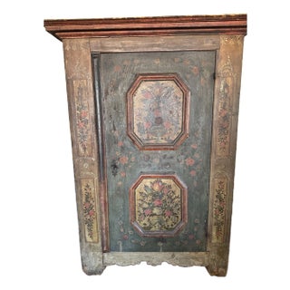 18th Century Handpainted Northern European Cabinet For Sale