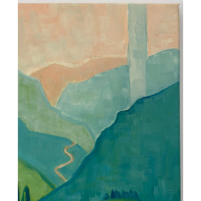 Abstract “Fourteener Trail” Oil on Linen by Nancy M. Vignola For Sale - Image 3 of 7