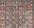 Charcoal Antique Tabriz With All-Over Floral Sub-Geometric Design in Charcoal and Red 8'0 X 11'6 For Sale - Image 8 of 16