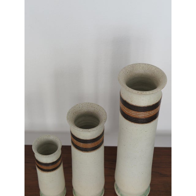 Vintage Vases by Bruno Gambone, 1970s, Set of 3 For Sale - Image 3 of 10