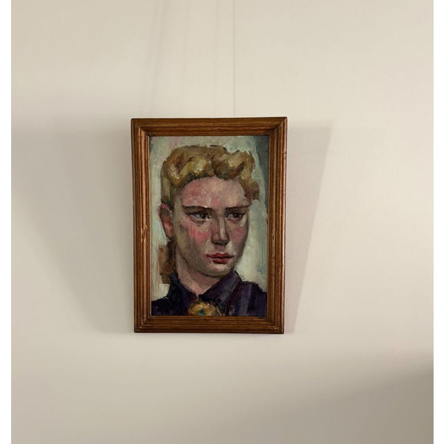 Rien Goené, Portrait, 1960s, Oil on Canvas, Framed For Sale - Image 3 of 7