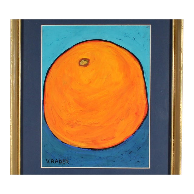 Get Wallpaper Vern Rader Signed Oil Pastel Still Life Drawing Of An Orange Free