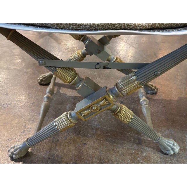 Mid Century French Carved and Parcel Gilt Armchairs For Sale - Image 4 of 6