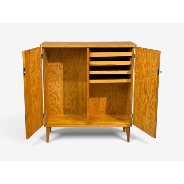 Swedish Modern, Nordens Flora Cabinet, Birch, Floral Lithographs, Sweden, 1940s For Sale - Image 11 of 13
