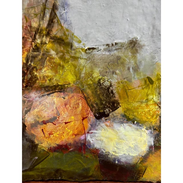 2020s "Dandelion Daze" Original Mixed-Media Abstract on Panel by Zac Woodiel For Sale - Image 5 of 9