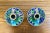 Vintage Blue Cloisonne Candlesticks - a Pair For Sale - Image 4 of 9