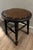 Rich in character and classic in form, this 19th century wood stool is topped with a beautifully worn leather seat, edged...