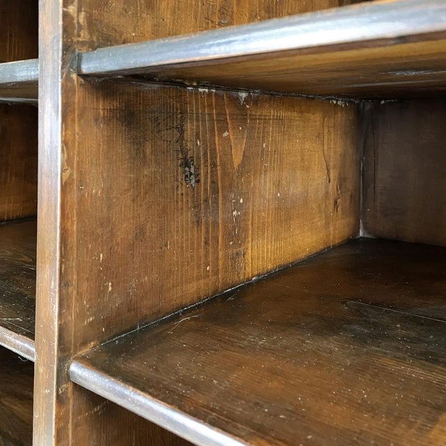 Wood Italian 19th Century Style Wooden Cabinet or Bookcase, 1930s For Sale - Image 7 of 17