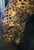 1990s Large Scale Geometric Metal Gold Patina Pouncing Leopard Sculpture on Black Plinth For Sale In West Palm - Image 6 of 9