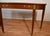 English 1970s Stickley English Traditional Cherry Satinwood Inlay Console Table Accent Table For Sale - Image 3 of 18