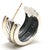 Early 21st Century David Yurman Cable Hoop Earrings, Sterling Silver & 14k Yellow Gold, Length .75 For Sale - Image 5 of 7