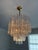 Vintage Murano Glass Clear Chandelier in the Style of Venini Triedri For Sale - Image 17 of 18