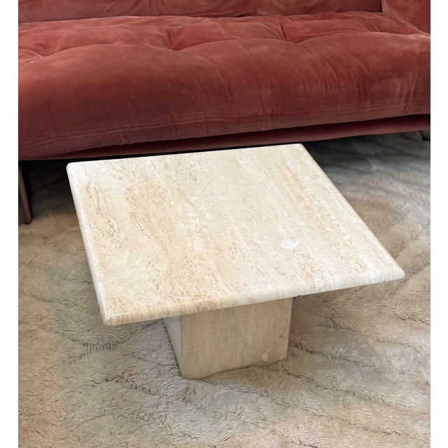 Late 20th Century Vintage Stackable Travertine Coffee Tables For Sale - Image 5 of 7