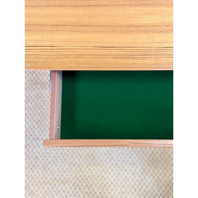 1970s 1970s Scandinavian Convertible Modern Teak Console Table Desk For Sale - Image 5 of 14