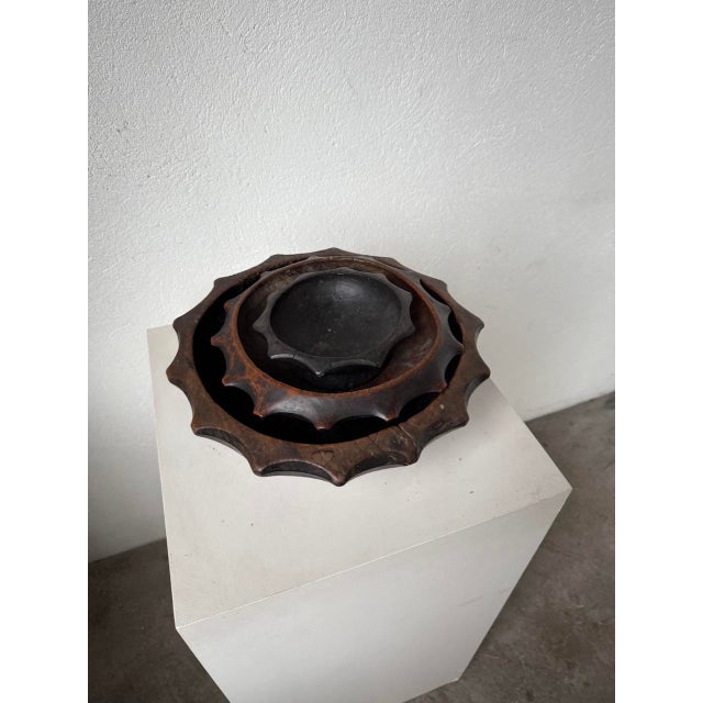 Savoyard Brutalist Folk Art Wooden Dishes, 1950s, Set of 3 For Sale - Image 15 of 18