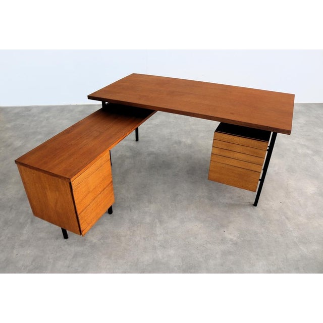 Black Vintage Teak Executive Desk from Knoll, 1960s For Sale - Image 8 of 12