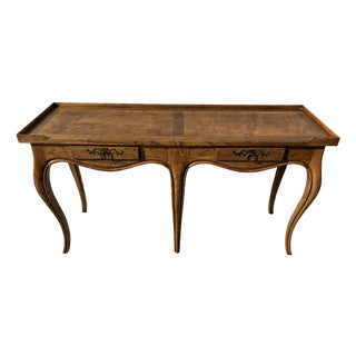 Vintage Milling Rd. Baker Furniture Co. Two Drawer Hall / Sofa Table For Sale