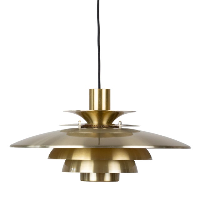 Vintage Danish Verona Hanging Lamp by Kurt Wiborg for Jeka, 1980s For Sale