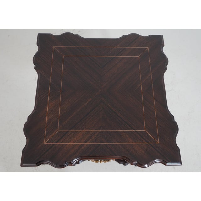 2020s Theodore Alexander 5006-025 Walnut Lamp Table For Sale - Image 5 of 18