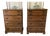 Pair of Vintage Early American Maple Bachelor Chests For Sale