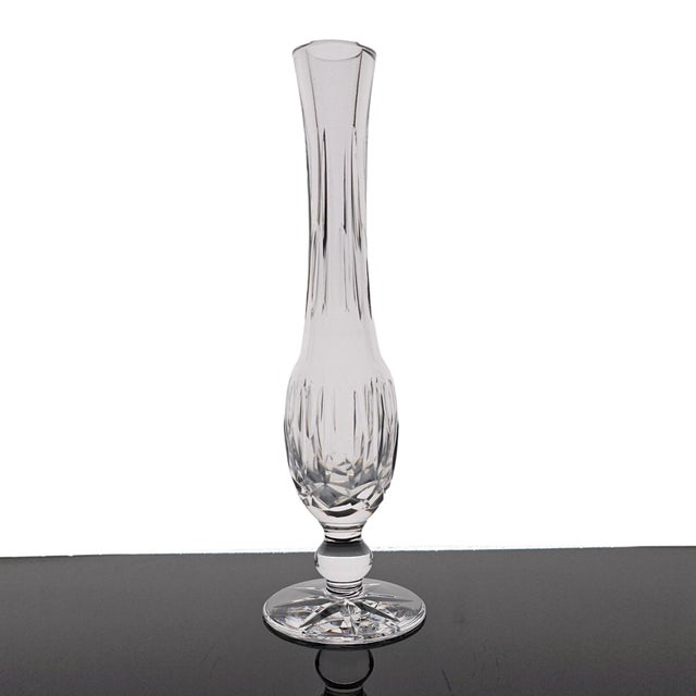 Contemporary Waterford Crystal Footed Bud Vase Vases & Urns Collection 9.25" For Sale - Image 3 of 17