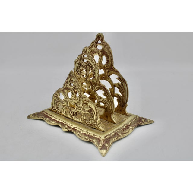 Art Nouveau Brass Letter Rack For Sale - Image 4 of 8