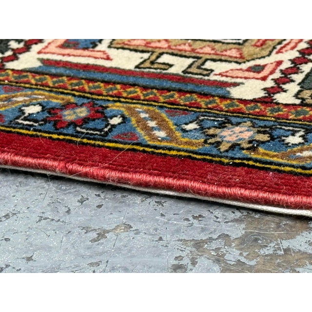 4ft 7in × 6ft 10in Persian Bakhtiari-Style Kheshti Garden Panel Wool Rug, Vintage For Sale - Image 10 of 12