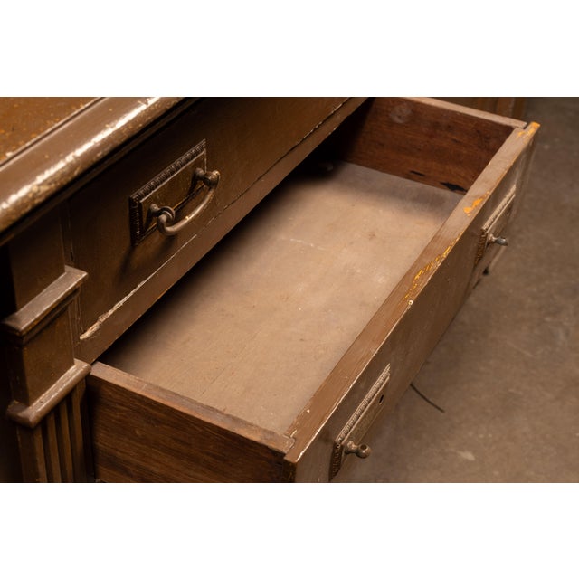 1900 - 1909 Early Rustic Painted Hutch For Sale - Image 5 of 11