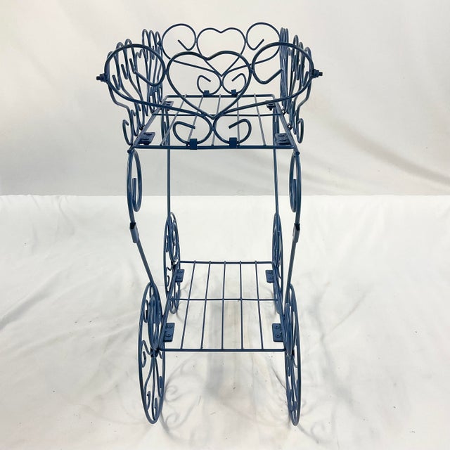 1950s 1950s Mid-Century Atomic Boho Chic Outdoor Flower Cart Plant Stand. For Sale - Image 5 of 11